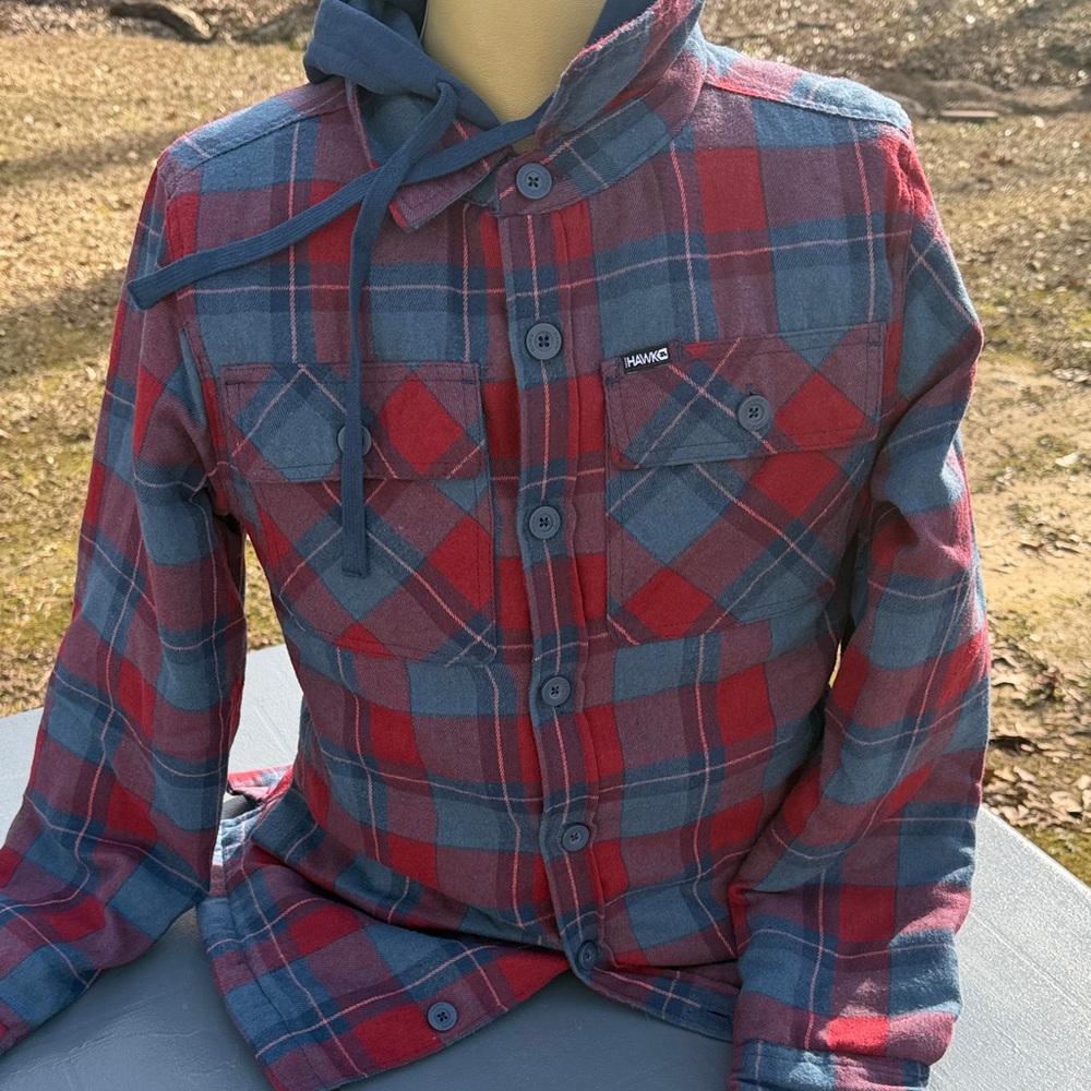 Tony Hawk Red and Blue Plaid Jacket